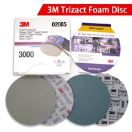 6" Foam Disc Sandpaper For 3M Trizact Hookit 3000 5000 Grit Flocking Precision Grinding And Polishin