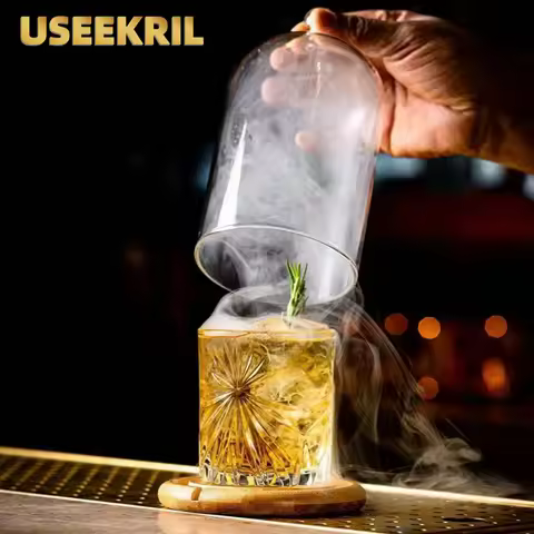 Acrylic Molecular Smoke Hood Food Grade Molecule Tools Lid Dome Cover For Smoker Gun Accessory Smoke