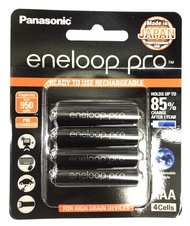 ถ่านชาร์จ Panasonic Eneloop Pro up to AAA 950 mAh จำนวน 4 ของแท้