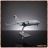 [IhoceMY] Die-Cast C-17 Airplane Detailed Finish C-17 Heavy Lifter Model Display Stand 1:200 Scale A