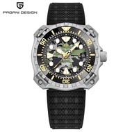 Pagani Design 2023 New Military Automatic Mechanical NH35 watch,  Sapphire glass,  Ceramic bezem