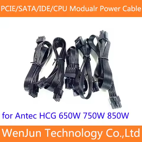 High Quality PCI-E 6+2pin / CPU 8Pin(4+4) /4 SATA /4 IDE power Supply cable for Antec HCG 850W 750W 