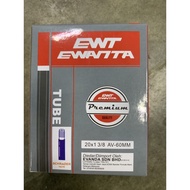 EWT Ewanta tube 20x1 3/8 AV60 451 Basikal Inner Tube