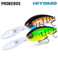 PROBEROS 1PCS ดำน้ำ Crankbait Lure 115มม. 17.5G ตกปลาเหยื่อปลอม6 # BKB Hook Toman Casting Fishing Ta