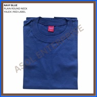 ▬ ☑ ⊙ YALEX | KIDS | Plain Round Neck | Unisex | Navy Blue, Royal Blue, Aqua Blue, Light Blue