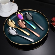 410Flat Bottom Soup Spoon Stainless Steel Spoon Tablespoon Stainless Steel Cutlery