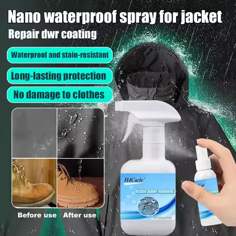 Nano Waterproof Spray Clothes Shoes Suede Sneakers White Shoes Waterproof Punching Jacket Stain Resi