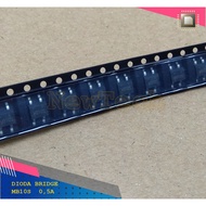 Bridge Rectifier MB10S MB 10S SMD 0.5A Diode Diode Diode Diode Diode