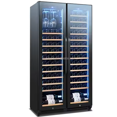 H1670*W860*D510mm Compressor Cellar Cooler Cabinet for Red White Champagne Sparkling Wine and Bevera