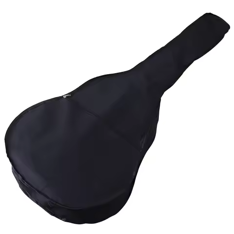 Black Color Acoustic Bass Guitar Bag Thickness Water-resistant Soft Backpack Suit For 43 Inch Acoust