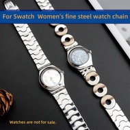 Women's fine steel watch chain For Swatch LK356G LK367G Irony Solid Stainless Steel Strap 12mm Watch