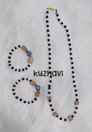 Newborn Babies Stone Paalmani with Vasambu & Evil eye 👁️ Bracelet