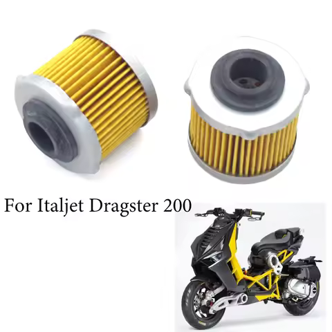 For Italjet Dragster 200 Dragster200 JC200T-9 Engine Oil Filters Cleaner Seal Filtration Motorcycle