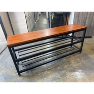 Solid wood bench stool, bench chair metal leg Wood Sturdy