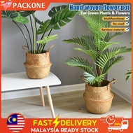 PACKONE Bakul rotan Wickerwork Basket Garden Plant Basket Indoor/Outdoor Storage Basket