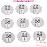 LANFYGOODSS 100Pcs Metal Wood Wick Clips, Height about 0.7 cm/0.18 inch 2.3 cm/0.91 inch in diameter