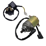 Fit for GY6 125CC 150CC ATV Scooter Moped ATV Go Karts 4 Wheelers Motorcycle Starter motor &amp; relay
