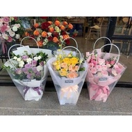 Plastic bags, H bags, 2 bags, transparent bags for wax flowers, fresh flowers, gifts, H3 H4 H5 bags 