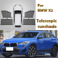 For BMW X2 2017-2021 Sunshade Scalable Automatic Portable Sunscreen Heat Insulation Car Accessories
