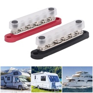 allworld-MY Power Distribution Terminal Block M8 Copper Plate Stainless Steel Terminals Battery Bus 