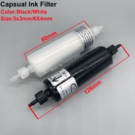 5PC Eco Solvent Printer Capsual Ink Filter 80mm of Epson DX5 DX7 XP600 TX800 I3200 4720 Spt510 Print