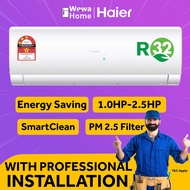 [SAVE 3.0] Haier Air Conditioners 1HP/1.5HP/2.0HP/2.5HP R32 Inverter &amp; Non Inverter - Aircond Air Cond