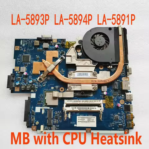 LA-5893P LA-5894P LA-5891P for Acer 5740G 5742G 5741G motherboard+I3+heat sink can replace LA-5911P 