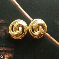 Vintage Jewelry 西洋古董飾品 MONET 摩登簡約 針式耳環