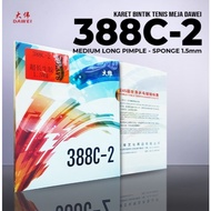 Dawei 388C2 Rubber 388C-2 Long Pimples table tennis rubber Authentic pingpong MedPips OX