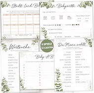 Olgs Baby Shower Games Set - Pregnancy Gift, City Country Baby Bet, Gender Reveal Party Guessing Gam