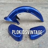 HONDA C70 FRONT MUDGER C70 BATTERY COVER COLOR biru