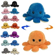 【MSH】💯Lowest price💯new! TeeTurtle Reversible Octopus Mini Plush Squishy Soft Toy Stuffed Animal Mood Switcher Stress Release