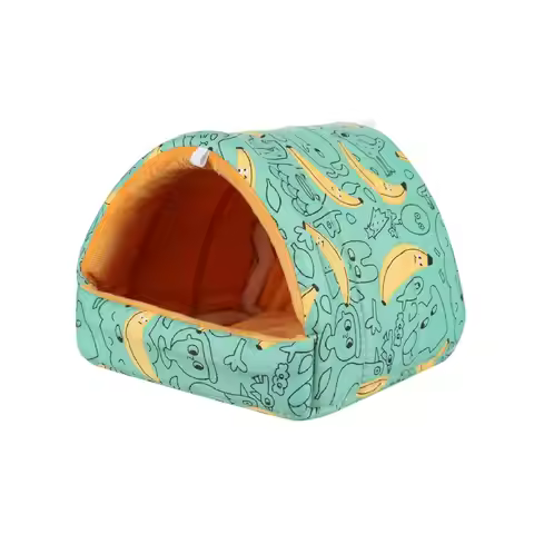 Cute Winter Comfortable Mini Cage Small Animal Sleeping Bed Hamster House Warm Mat Guinea Pig Nest