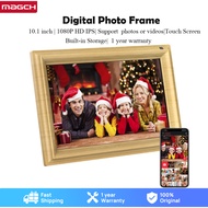 MAGCH 10.1 Inch Smart WiFi Digital Photo Frame with Storage,1280x800 IPS HD Touch Screen,Auto-Rotate,Digital Picture Frame, Send Photos or Videos via Frame App from Anywhere