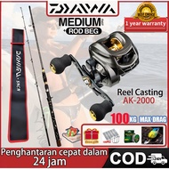 DAIWA Casting Set Fishing Rod Set BC Reel BC Set Pancing Set Casting Mesin Casting Joran Pancing Set