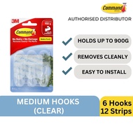 3M Command Clear Medium Hooks Value Pack - 17091CLR-VP