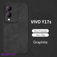 Case VIVO Y17s Soft Phone Case Camera Protection Sheep Bark Cover Leather Casing For VIVO Y17S V2310