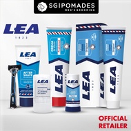 LEA Shaving Collection - Professional & Sensitive Shaving Cream | Aftershave Balm | Soap Stick | Alu