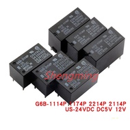 2pcs G6B-1114P 1174P 2214P 2114P-US-24VDC DC5V 12V original Relay