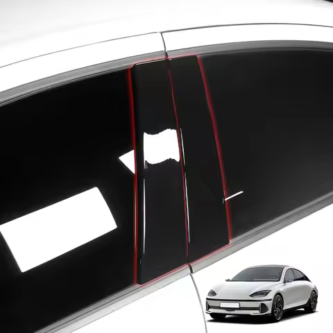 For Hyundai IONIQ 6 2023-2025 Car Turning Car Window Decorative Strip BC Pillar Cover Trim Exterior