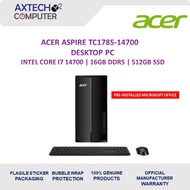 Acer Aspire TC1785-14700 Desktop PC ( I7-14700,8GB,512GB SSD,Intel,W11P)