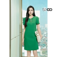 SIXDO Green Woven Loose Dress (Green Woven Loose Dress)