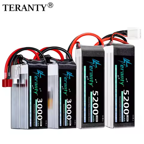 1/2Pcs TERANY Lipo Battery 4S 6S 3000mAh 5200mAh 80C 120C for FPV Drone Quadcopter Airplane Car Boat