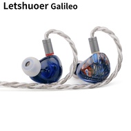 LETSHUOER x GIZAUDIO Galileo In-Ear Monitor Earphones IEMs 10mm Dynamic Driver+Sonion 2389 BA Unit D