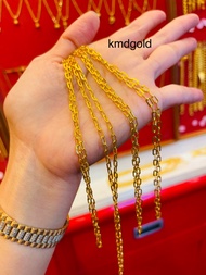 KMDGold สร้อยคอทอง1สลึง ลายโซ่ฝรั่งโปร่ง สินค้าทองแท้พร้อมใบรับประกัน