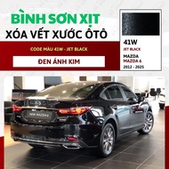 Sơn Xịt Xóa Vết Xước Cho Xe MAZDA 6 Màu ĐEN ÁNH KIM Code 41W - JET BLACK Chính Hãng OH PAINT Chất Lư