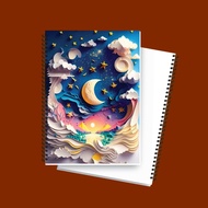 A6 NOTEBOOK A6 GRID JOURNAL BOOK/DOTTED BLANK/LINE - COLLEGE BOOK - NOTEBOOK