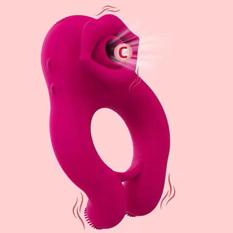 Sucking Tongue Licking Clit Stimulator Delayed Ejaculation CockRing Clitoral Stimulator Scrotum Mass