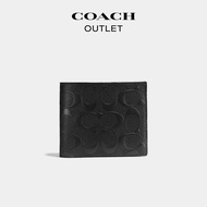 COACH/COACH Olay Men's Classic Logo Leather Three-in-One Wallet