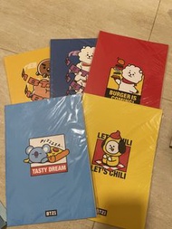 BT21 卡通筆記本